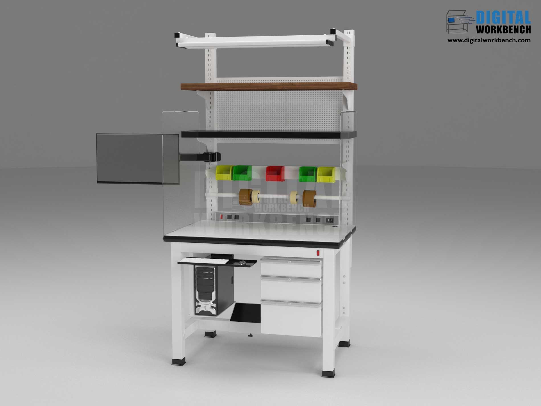 Custom Computer Workbench Custom Pro Series New Layout - Digital Workbench